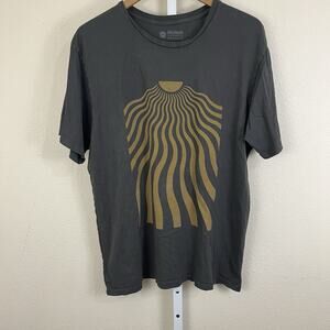 Mollusk Organic Cotton Graphic Tee Mens XL Gray Surf Shop California Shirt